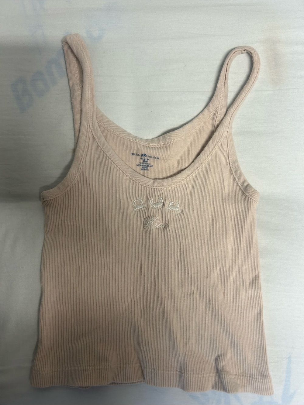 Brandy Melville Light Pink Ribbed Camisole